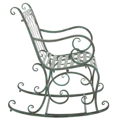 Safavieh - Medrano Rocking Chair - Antique Dark Green  - PAT5030D veiw 4