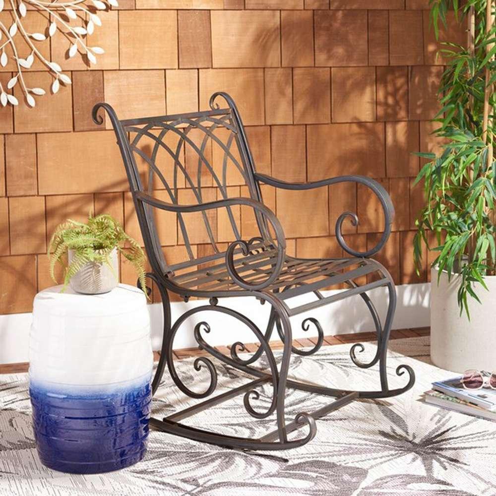 Safavieh - Medrano Rocking Chair - Black Rust  - PAT5030E veiw 2