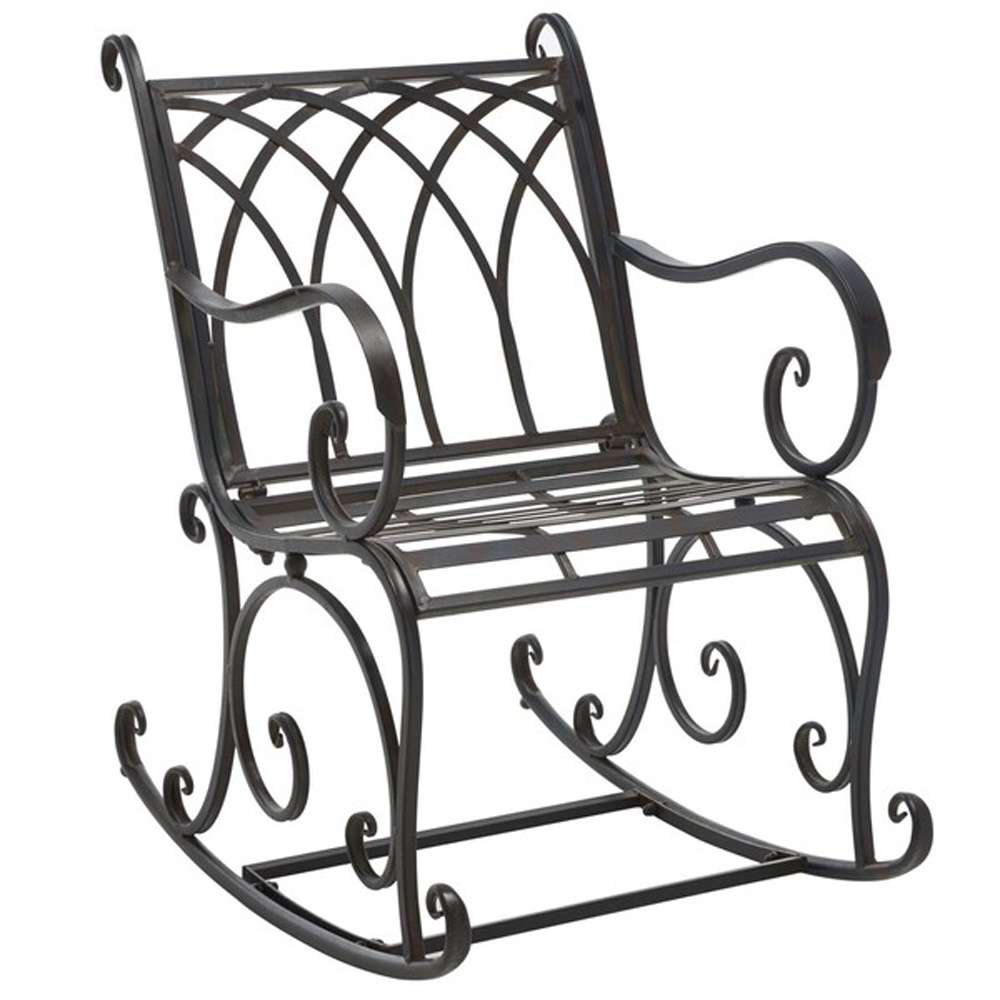Safavieh - Medrano Rocking Chair - Black Rust  - PAT5030E veiw 3