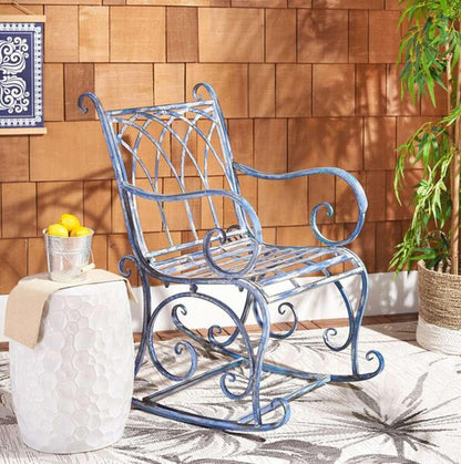 Safavieh - Medrano Rocking Chair - Mossy Blue  - PAT5030C veiw 2