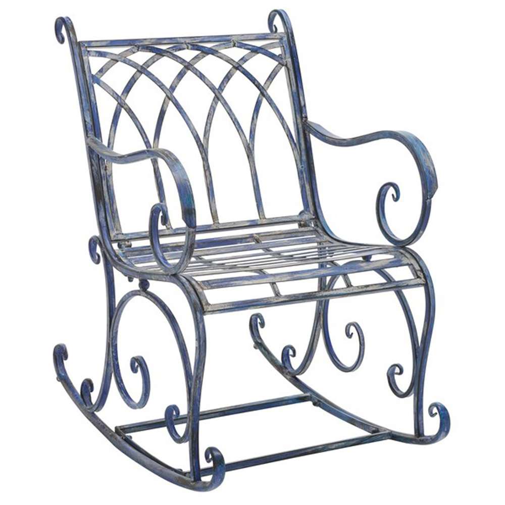 Safavieh - Medrano Rocking Chair - Mossy Blue  - PAT5030C veiw 3