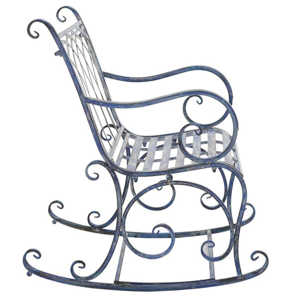 Safavieh - Medrano Rocking Chair - Mossy Blue  - PAT5030C veiw 4