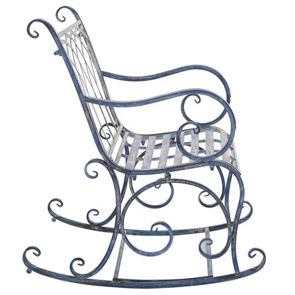 Safavieh - Medrano Rocking Chair - Mossy Blue  - PAT5030C veiw 4