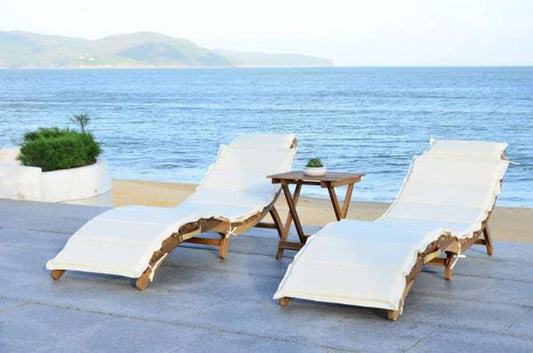 Safavieh - Pacifica 3 Piece Lounge Set - Natural - Beige - PAT7020B veiw 1