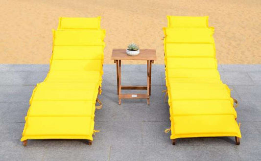 Safavieh - Pacifica 3 Piece Lounge Set - Natural - Yellow - PAT7020D veiw 1