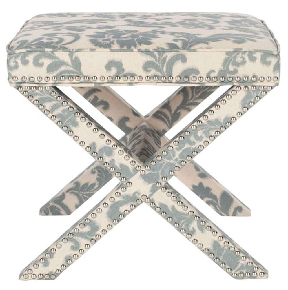 Safavieh - Palmer Ottoman - Slate - Beige - MCR4589L veiw 1