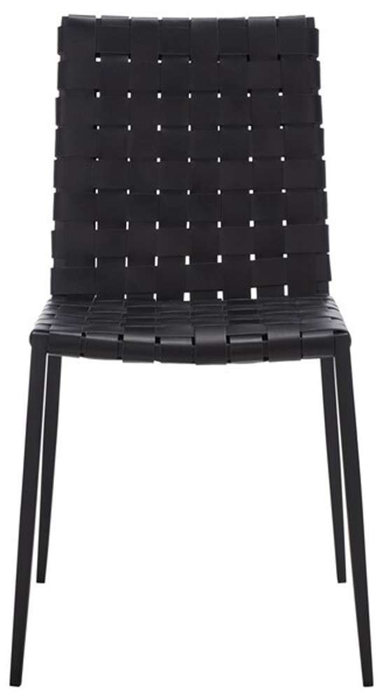 Safavieh - Rayne Woven Dining Chair - Black  (Set of 2) - DCH3006F-SET2 veiw 1