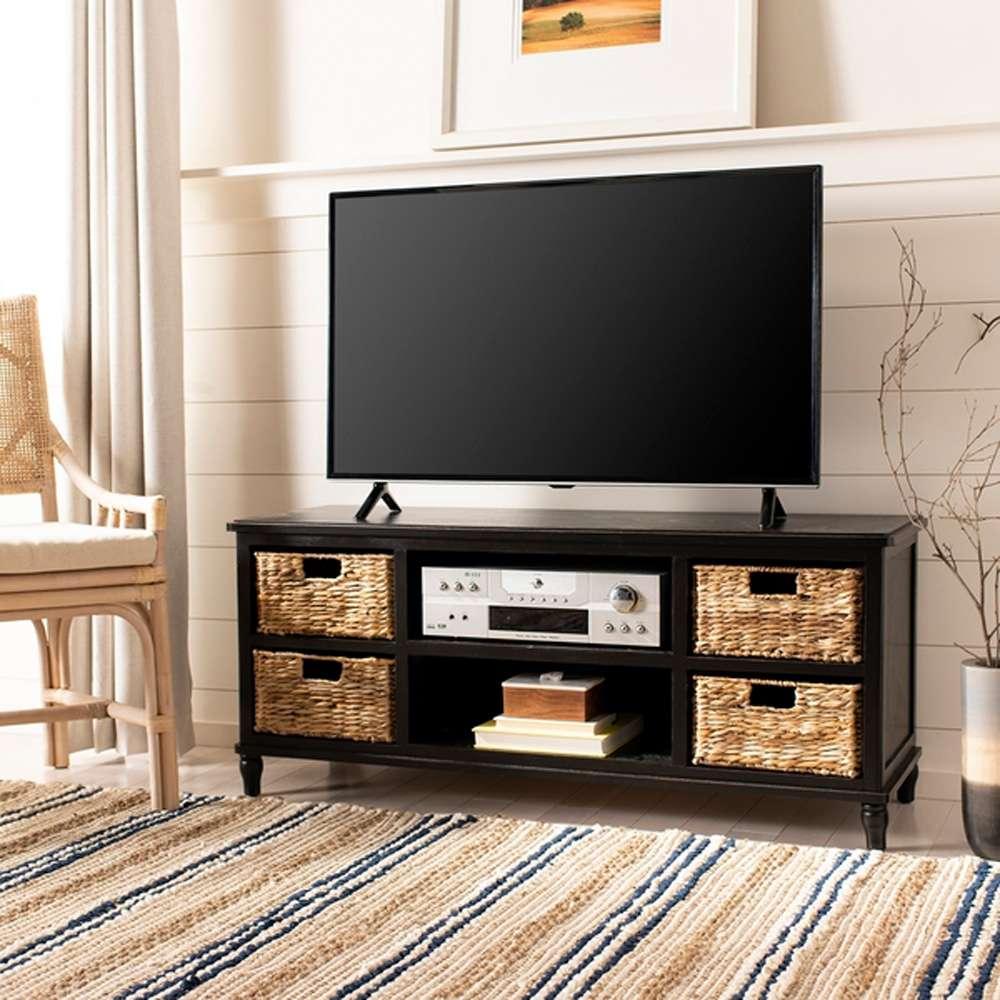 Safavieh - Rooney Tv Unit - Distressed Black  - AMH5745A veiw 2