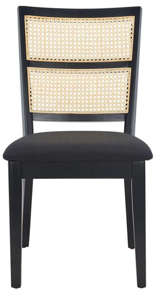 Safavieh - Toril Dining Chair - Black - Black  (Set of 2) - DCH1013A-SET2 veiw 1