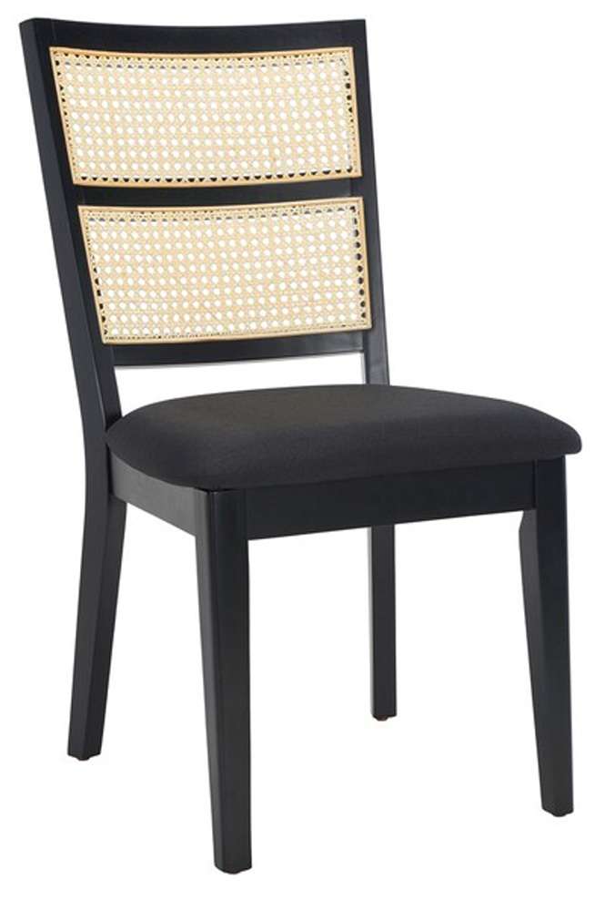 Safavieh - Toril Dining Chair - Black - Black  (Set of 2) - DCH1013A-SET2 veiw 3