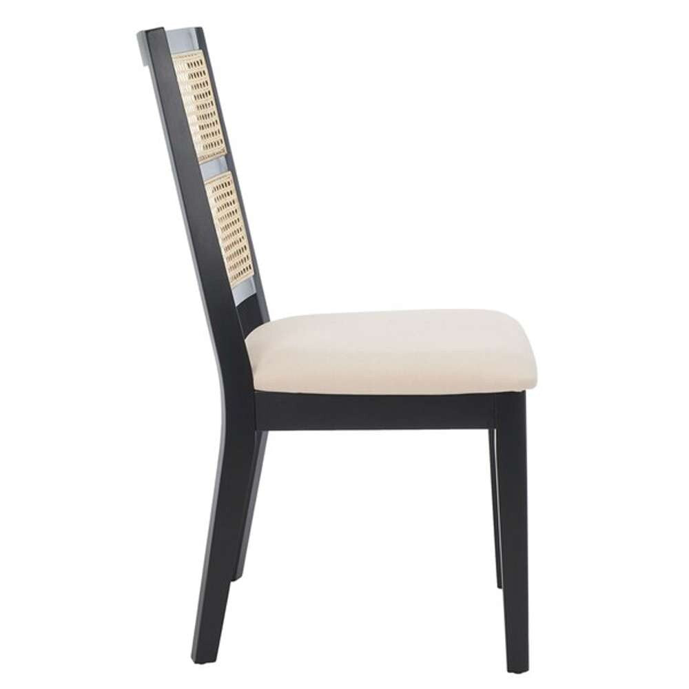 Safavieh - Toril Dining Chair - Black - White  (Set of 2) - DCH1013B-SET2 veiw 4