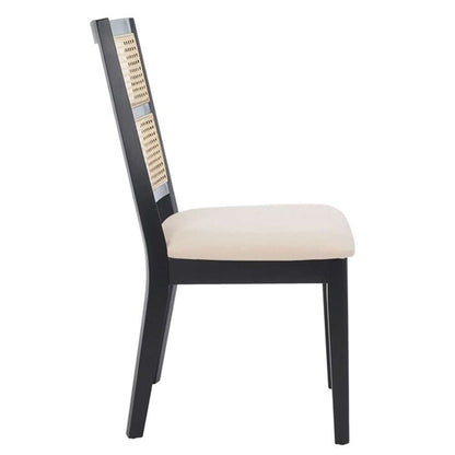 Safavieh - Toril Dining Chair - Black - White  (Set of 2) - DCH1013B-SET2 veiw 4
