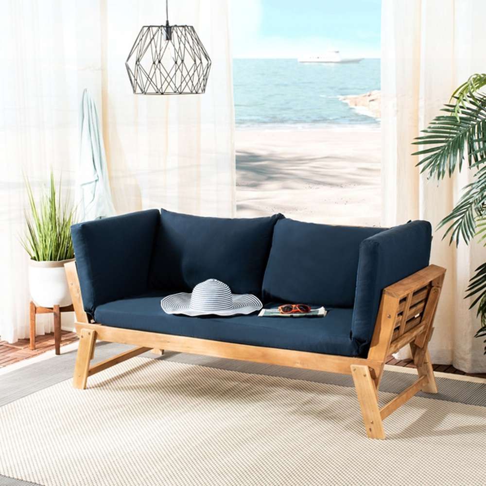 Safavieh - Tandra Daybed - Natural - Navy - PAT6745D veiw 2