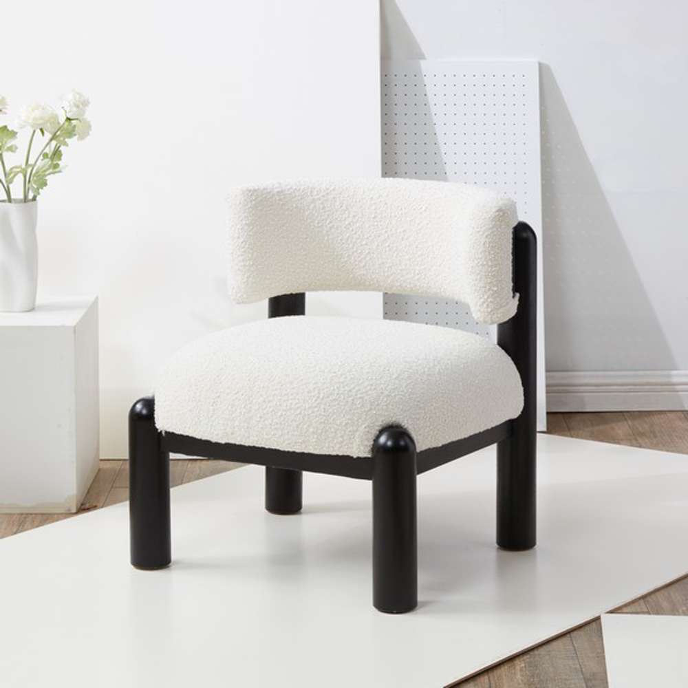 Safavieh - Rosabryna Accent Chair - Ivory - Black - SFV5074D veiw 3