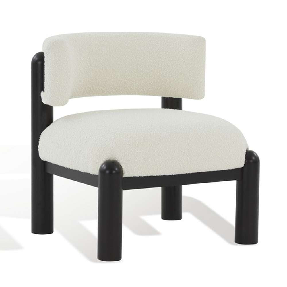 Safavieh - Rosabryna Accent Chair - Ivory - Black - SFV5074D veiw 4