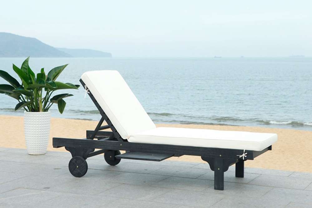 Safavieh - Newport Lounge Chair - Black - Beige - PAT7022G veiw 2