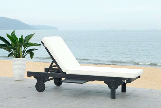 Safavieh - Newport Lounge Chair - Black - Beige - PAT7022G veiw 2