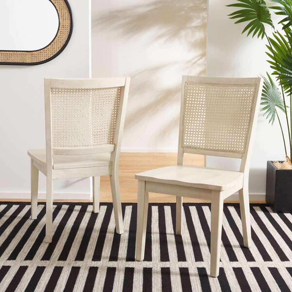Safavieh - Margo Dining Chair - White Washed  (Set of 2) - DCH1012C-SET2 veiw 2