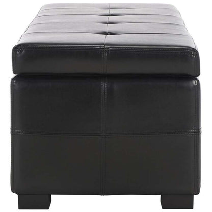 Safavieh - Maiden Lg Tufted Storage Bench - Black - HUD8229B veiw 4