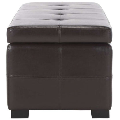 Safavieh - Maiden Lg Tufted Storage Bench - Brown - HUD8229A veiw 4