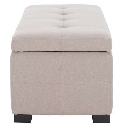 Safavieh - Maiden Lg Tufted Storage Bench - Taupe - HUD8229L veiw 4
