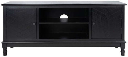 Safavieh - Magnolia 2 Door 2 Shelf Tv Stand - Black - MED5702B veiw 1