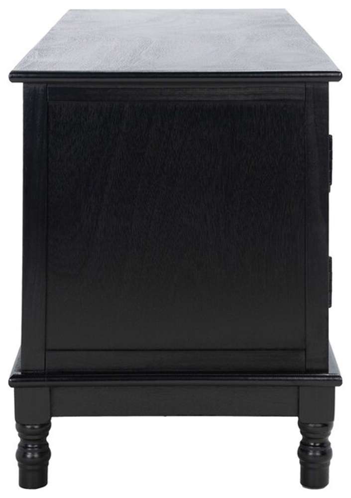 Safavieh - Magnolia 2 Door 2 Shelf Tv Stand - Black - MED5702B veiw 4