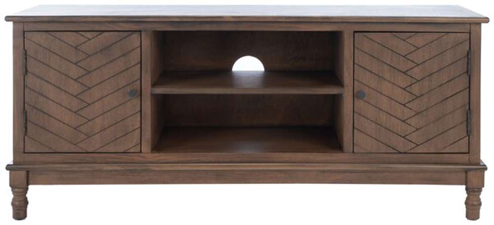 Safavieh - Magnolia 2 Door 2 Shelf Tv Stand - Brown - MED5702C veiw 1