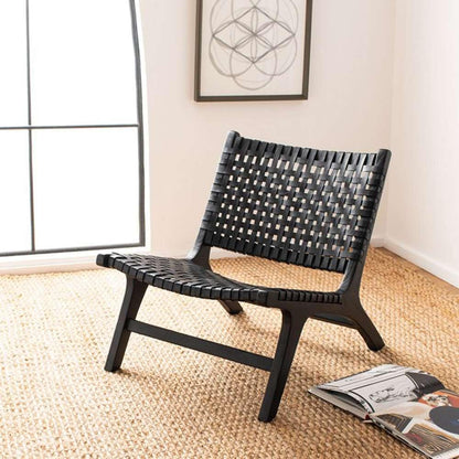 Safavieh - Luna Accent Chair - Black - Black - ACH1002D veiw 2
