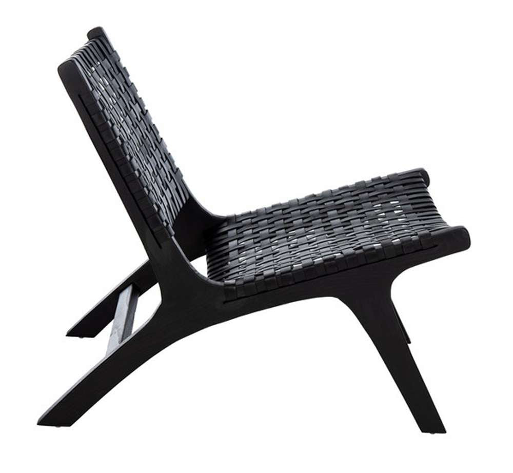 Safavieh - Luna Accent Chair - Black - Black - ACH1002D veiw 4