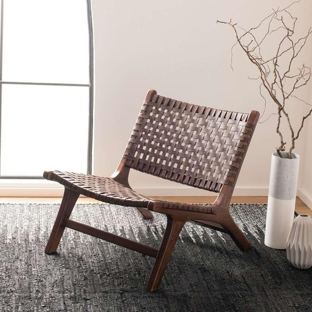 Safavieh - Luna Accent Chair - Brown - Brown - ACH1002C veiw 2