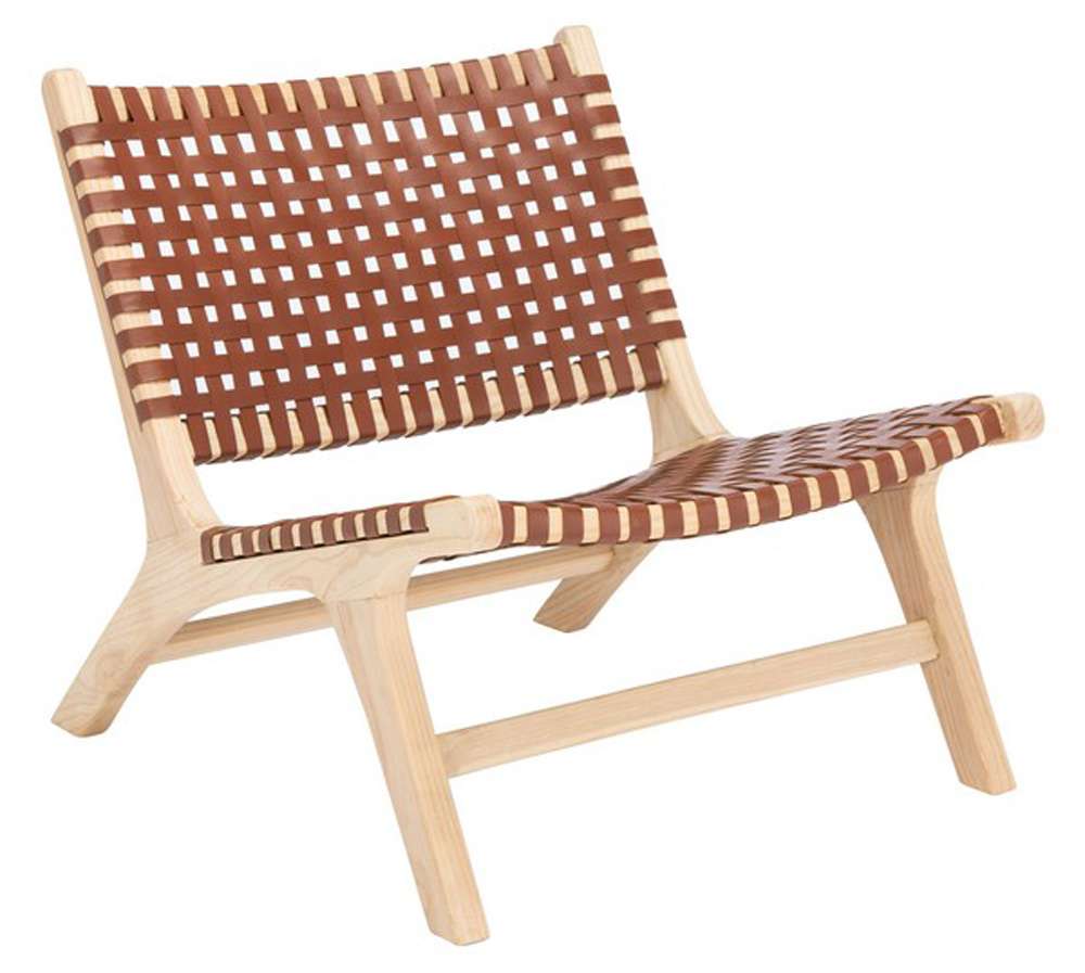 Safavieh - Luna Accent Chair - Cognac - Natural - ACH1002E veiw 4