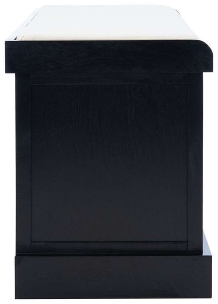Safavieh - Landers 2Drw Cushion Bench - Black - BCH5702B veiw 3