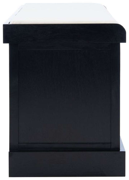 Safavieh - Landers 2Drw Cushion Bench - Black - BCH5702B veiw 3