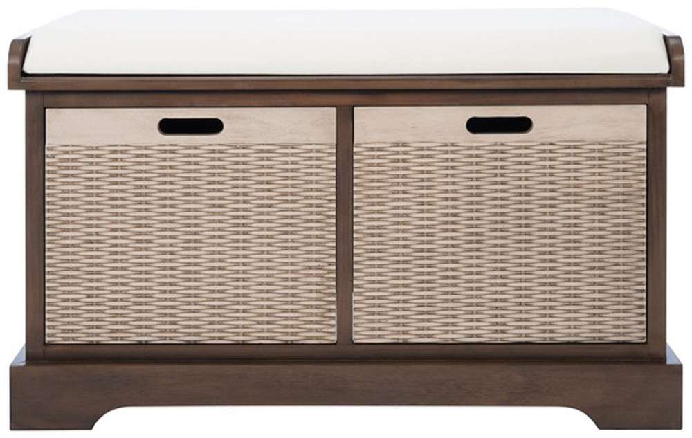 Safavieh - Landers 2Drw Cushion Bench - Brown - BCH5702C veiw 1