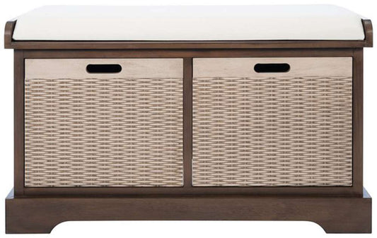 Safavieh - Landers 2Drw Cushion Bench - Brown - BCH5702C veiw 1