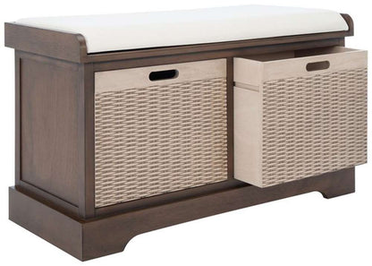 Safavieh - Landers 2Drw Cushion Bench - Brown - BCH5702C veiw 4