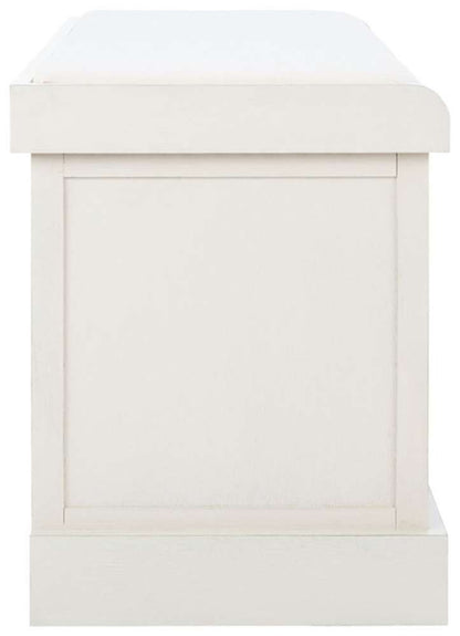Safavieh - Landers 2Drw Cushion Bench - Distressed White  - BCH5702A veiw 3