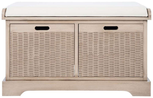 Safavieh - Landers 2Drw Cushion Bench - Sand - BCH5702D veiw 1