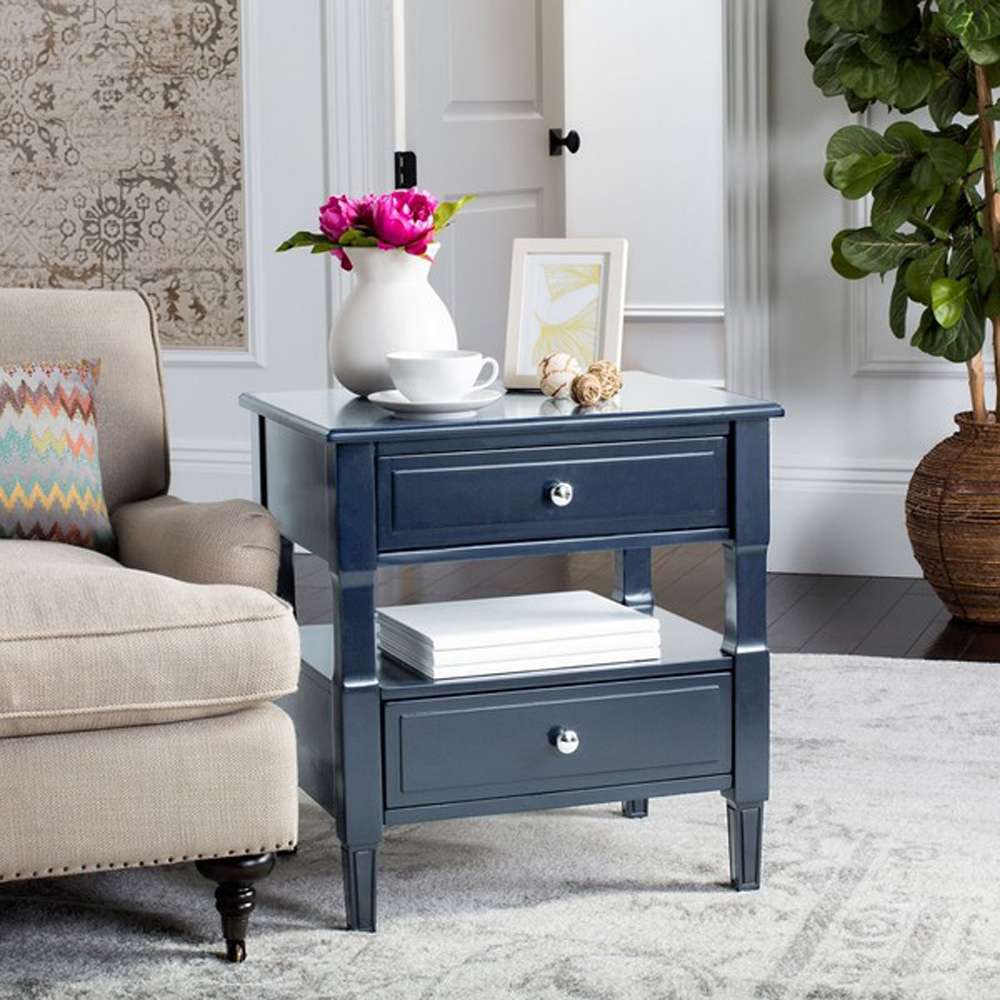 Safavieh - Jenson Side Table - Navy - FOX6277D veiw 2