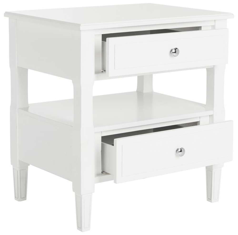 Safavieh - Jenson Side Table - White - FOX6277A veiw 3