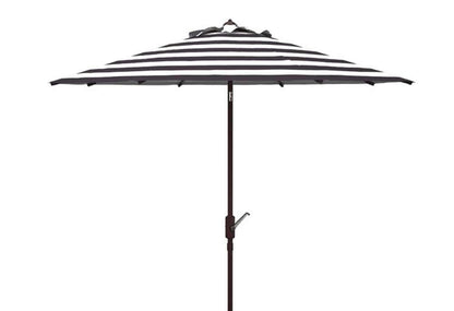Safavieh - Iris Fashion Line 11Ft Umbrell - Black - White - PAT8104A veiw 1