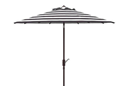 Safavieh - Iris Fashion Line 11Ft Umbrell - Black - White - PAT8104A veiw 1