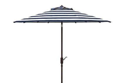 Safavieh - Iris Fashion Line 11Ft Umbrell - Navy - White - PAT8104B veiw 1