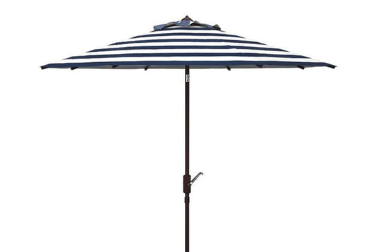 Safavieh - Iris Fashion Line 11Ft Umbrell - Navy - White - PAT8104B veiw 1