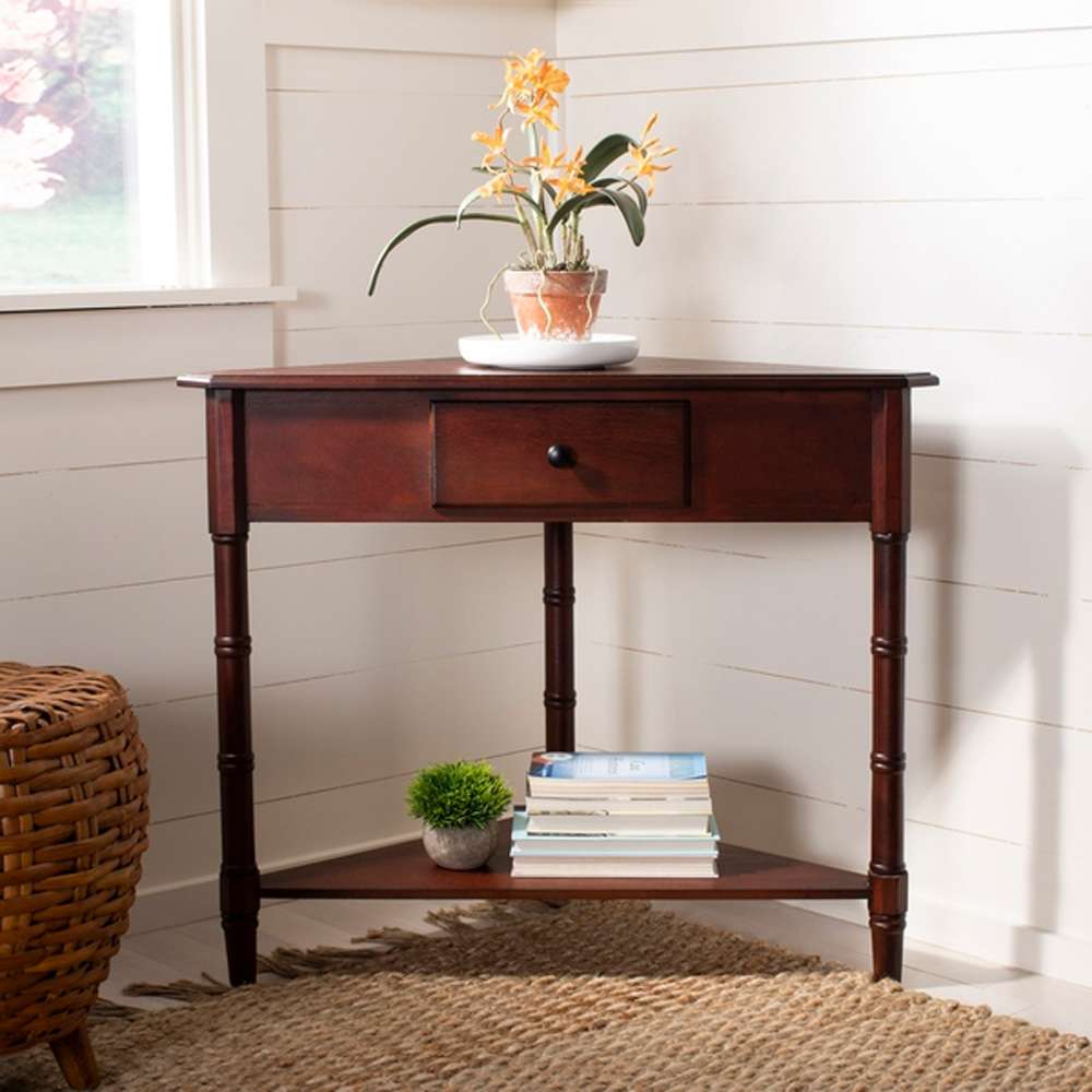 Safavieh - Gomez Corner Table - Dark Cherry - AMH5709D veiw 1