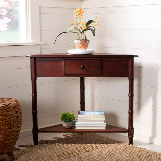 Safavieh - Gomez Corner Table - Dark Cherry - AMH5709D veiw 1