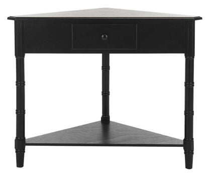 Safavieh - Gomez Corner Table - Distressed Black  - AMH5709B veiw 1