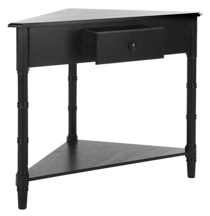 Safavieh - Gomez Corner Table - Distressed Black  - AMH5709B veiw 3