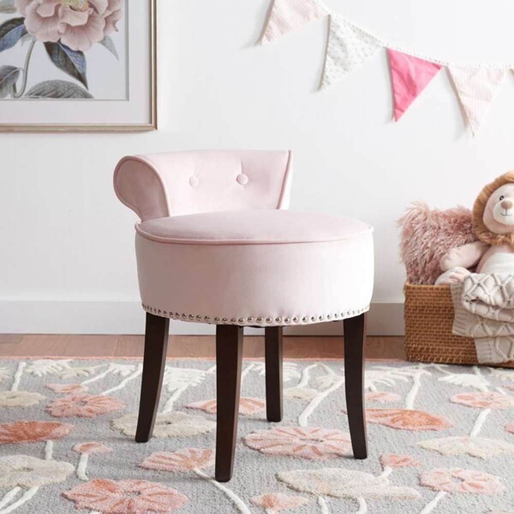 Safavieh - Georgia Vanity Stool - Blush - MCR4546K veiw 2